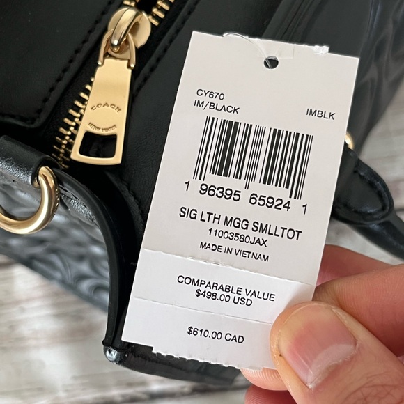 ✅Coach Maggie Small Tote Bag In Signature Leather - Picture 8 of 13